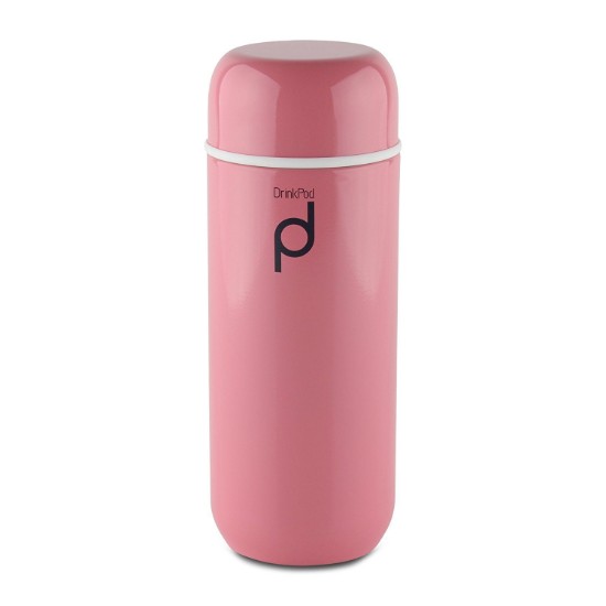 Soojusisolatsiooniga pudel, 200 ml, roostevaba teras, "DrinkPod", roosa - Grunwerg