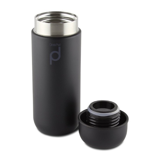 "DrinkPod" termoizolaciona boca od nerđajućeg čelika, 200 ml, Black - Grunwerg