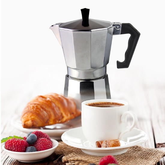 Caffettiera "Cafe Ole Classic", 120 ml, alluminio - Grunwerg