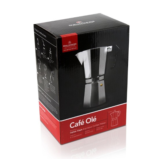 "Cafe Ole Classic" coffeemaker, 240 ml, aluminum - Grunwerg