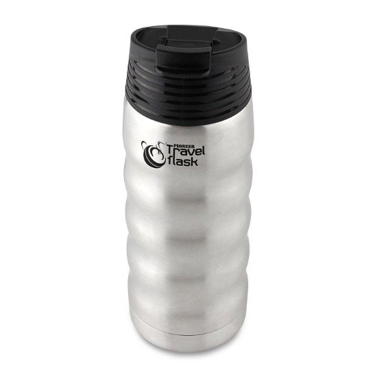 Termos inox "Pioneer", 350 ml, Argintiu - Grunwerg