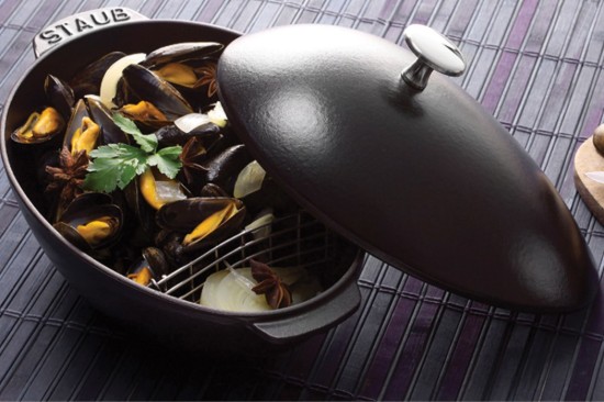 Coquille kookschaal, gietijzer, 25 cm/2L, Black - Staub 