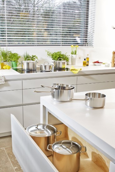 Pentola con coperchio, 28 cm / 8,4 l "Apollo", acciaio inox - Demeyere