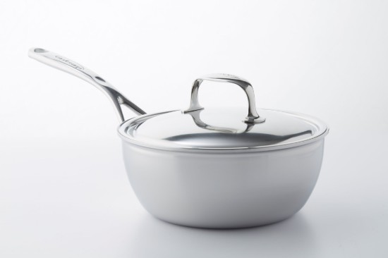 Konisk stegepande, til stegning, 7-lags, 24 cm/3,3 l, Atlantis serie, rustfrit stål - Demeyere