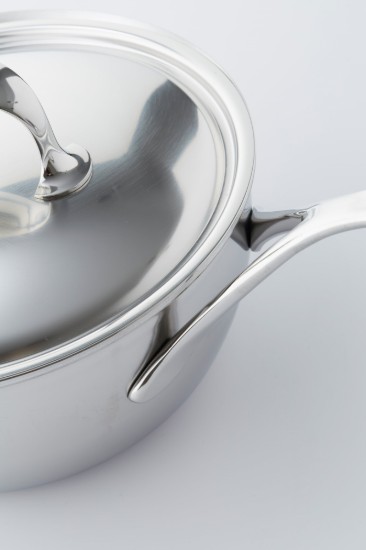 Konisk stegepande, til stegning, 7-lags, 24 cm/3,3 l, Atlantis serie, rustfrit stål - Demeyere