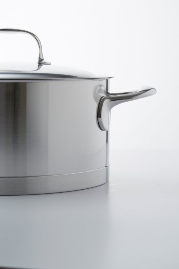 Casseruola con coperchio, 22 cm / 4 l, gamma Atlantis, acciaio inox - Demeyere