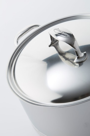 Casseruola con coperchio, 22 cm / 4 l, gamma Atlantis, acciaio inox - Demeyere