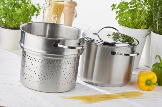 Set for boiling pasta, 20 cm/4 l, Specialties range, stainless steel - Demeyere
