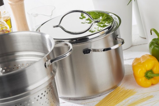 Set for boiling pasta, 20 cm/4 l, Specialties range, stainless steel - Demeyere