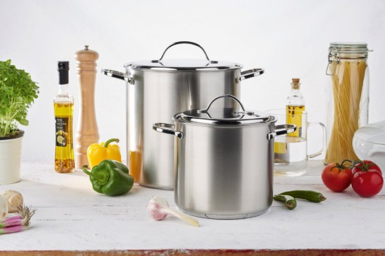Cooking pot with lid, 26 cm/ 12 l "Resto", stainless steel - Demeyere