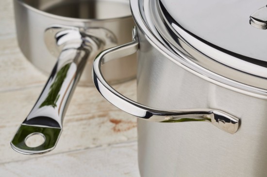 Cooking pot with lid, 20 cm/5 l "Resto", stainless steel - Demeyere