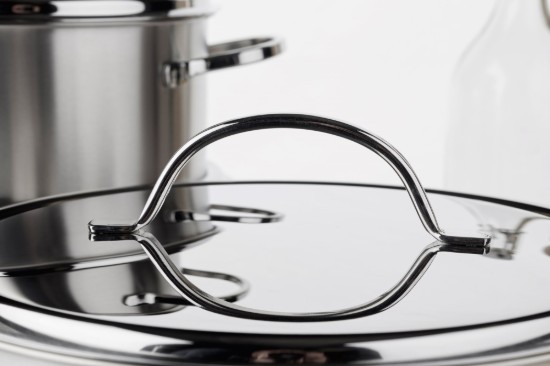Cooking pot with lid, 20 cm/5 l "Resto", stainless steel - Demeyere