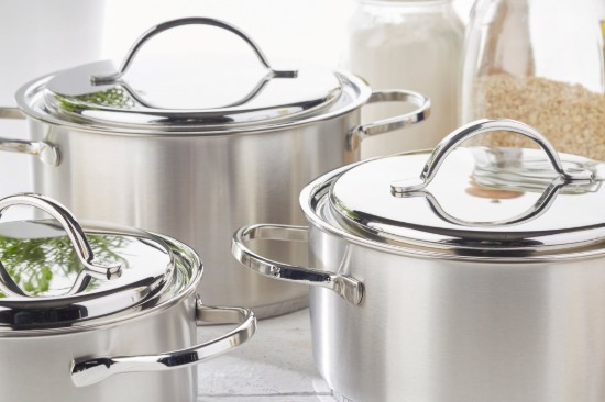 Topf mit Deckel, Edelstahl, 24 cm / 6 l, "Resto" - Demeyere