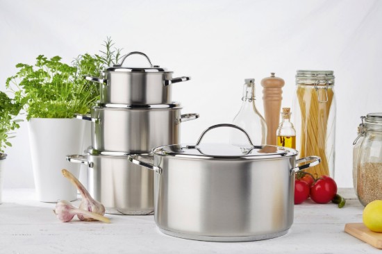 Topf mit Deckel, Edelstahl, 24 cm / 6 l, "Resto" - Demeyere
