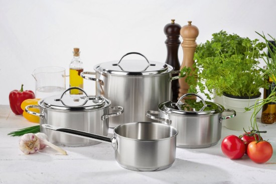Saucepan with lid, 16 cm / 1.5 l "Resto", stainless steel - Demeyere