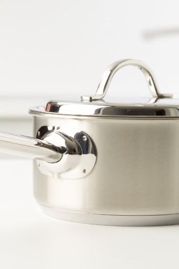 Pentola in acciaio inox, con coperchio, 14 cm/1 L, "Resto" - Demeyere