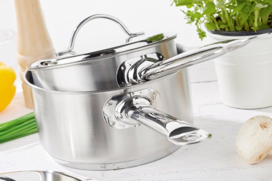 Casseruola con coperchio, 16 cm / 1,5 l "Resto", acciaio inox - Demeyere