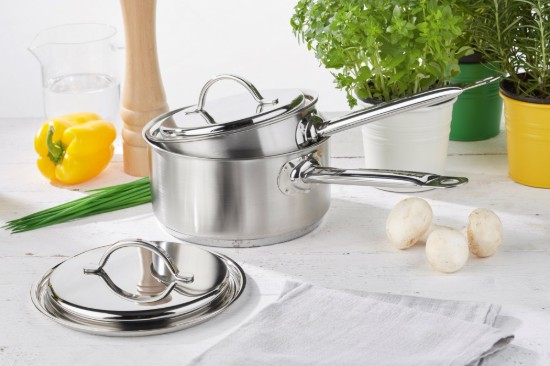 Casseruola con coperchio, 16 cm / 1,5 l "Resto", acciaio inox - Demeyere