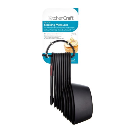Set van 10 maatlepels – gemaakt door Kitchen Craft