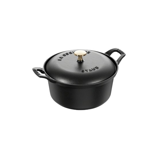 Oala Cocotte fonta 20 cm/2,45 l  "La Coquette", Black - Staub