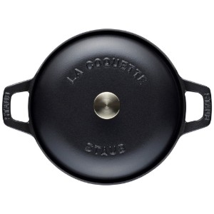 Cocotte kookpot van gietijzer 20 cm/2.45 l "La Coquette", Black - Staub