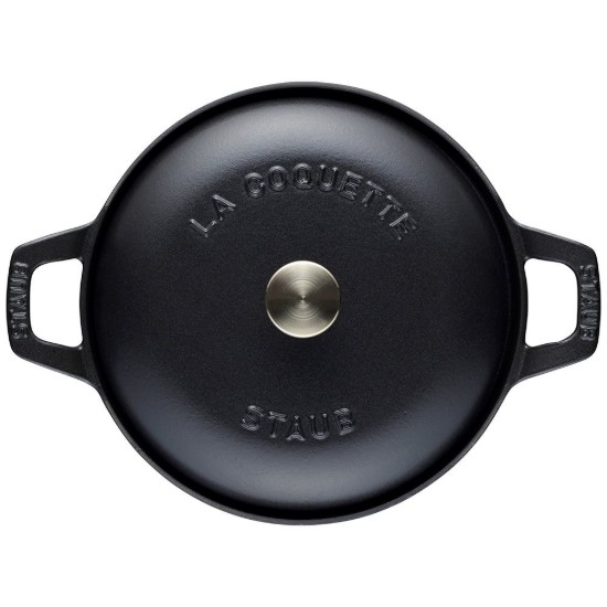 Oala Cocotte fonta 20 cm/2,45 l  "La Coquette", Black - Staub