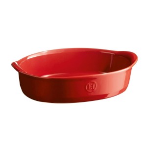 Ovale keramische ovenschaal, 27.5 x 17.5 cm/1.3 L, Burgundy - Emile Henry