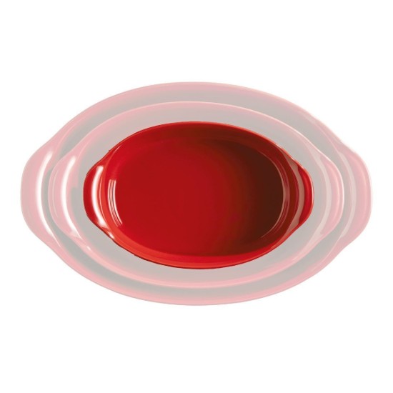 Teglia ovale in ceramica, 27,5 x 17,5 cm/1,3 L, Borgogna - Emile Henry