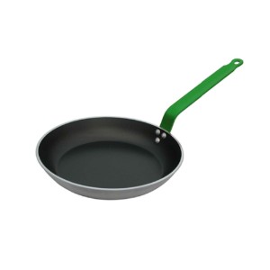 Koekenpan met antiaanbaklaag, aluminium, 24 cm "CHOC HACCP", Groen - de Buyer