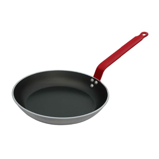 Anti-aanbakpan, 28 cm, "Choc Resto Induction HACCP", Rood - de Buyer