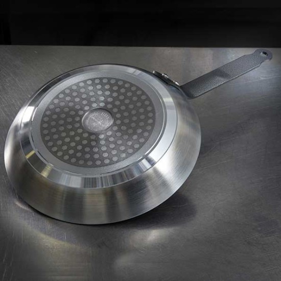 Anti-aanbakpan, 28 cm, "Choc Resto Induction HACCP", Rood - de Buyer