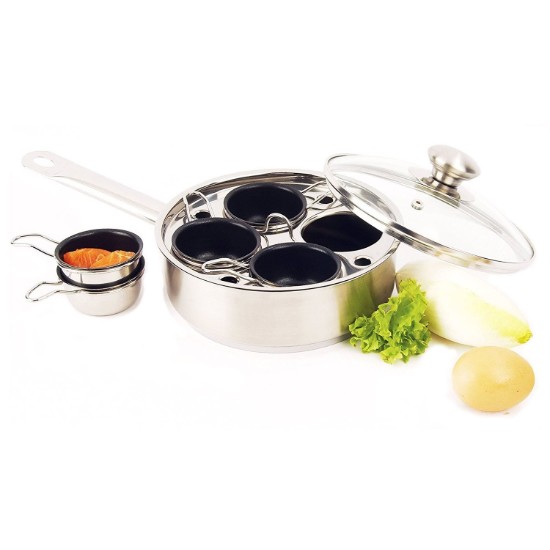 Egg cooker pan, with lid, 22 cm, Gourmet - Demeyere