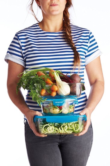 Voedselcontainer, rechthoekig, 350 ml, gemaakt van glas - Kitchen Craft
