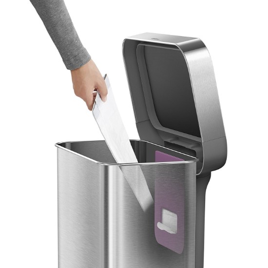 Pedaalemmer, 45 L, roestvrij staal - simplehuman