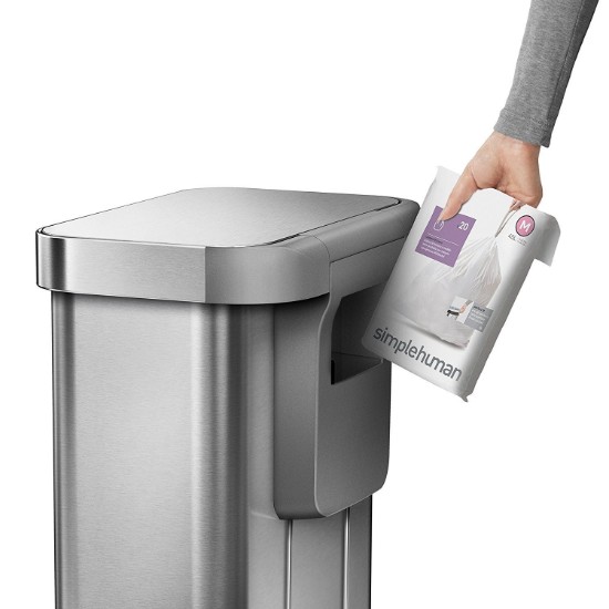 Pedaalemmer, 45 L, roestvrij staal - simplehuman