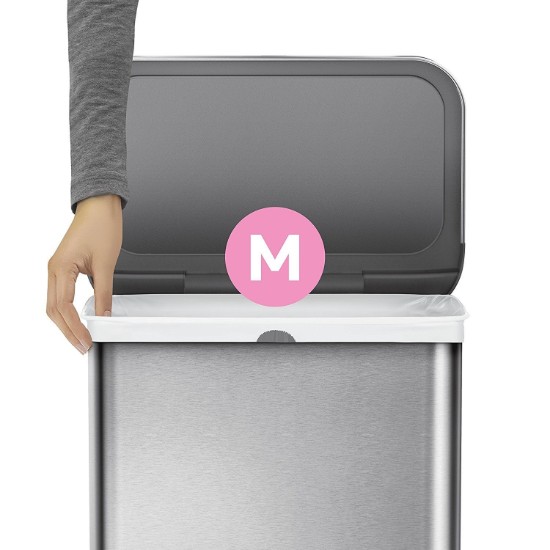 Pedaalemmer, 45 L, roestvrij staal - simplehuman