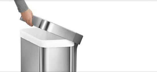 Pedaalemmer, 45 L, roestvrij staal - simplehuman