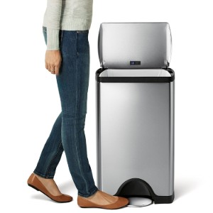 Pedaalprullenbak, 38 L, roestvrij staal - simplehuman
