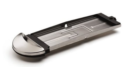 Trash tal-pedali, 38 L, stainless steel - simplehuman