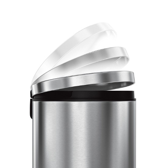 Pattumiera con pedale, 30 L, acciaio inossidabile - simplehuman