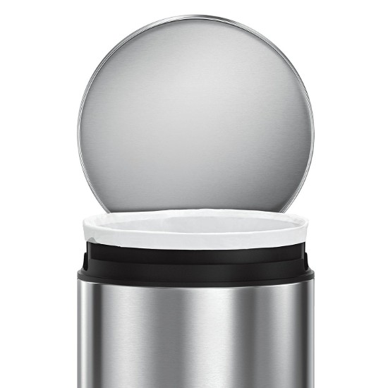 Pattumiera con pedale, 30 L, acciaio inossidabile - simplehuman