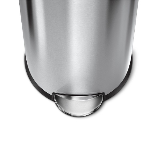Pattumiera con pedale, 30 L, acciaio inossidabile - simplehuman