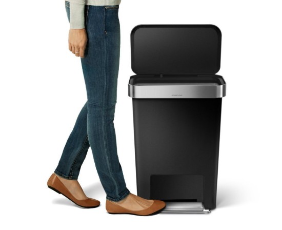 Pattumiera a pedale, 45 L, plastica - simplehuman