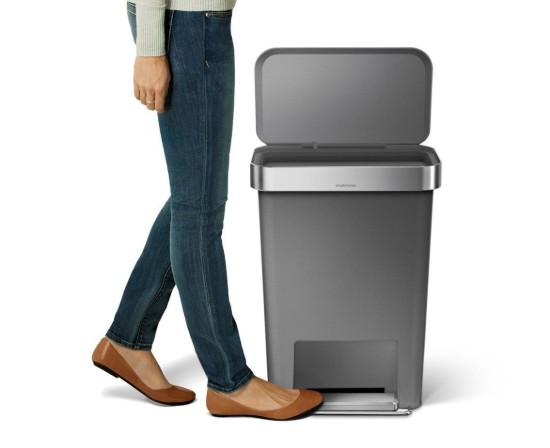 Pattumiera a pedale, 45 L, plastica - simplehuman