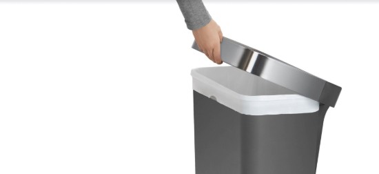 Pattumiera a pedale, 45 L, plastica - simplehuman