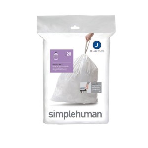 Vuilniszakken, code J, 30-45 L / 20 stuks, plastic - simplehuman