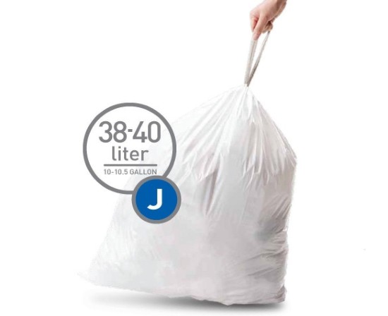 Trash bags, code J, 30-45 L / 20 pcs, plastic - simplehuman