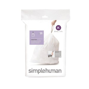 Sacchetti per rifiuti, codice K, 35-45 L / 20 pz., plastica - simplehuman