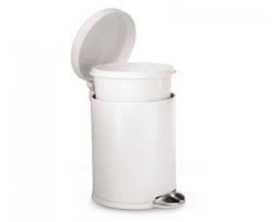 Pattumiera con pedale, 4,5 L, acciaio inossidabile - simplehuman