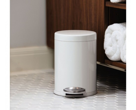 Pattumiera con pedale, 4,5 L, acciaio inossidabile - simplehuman